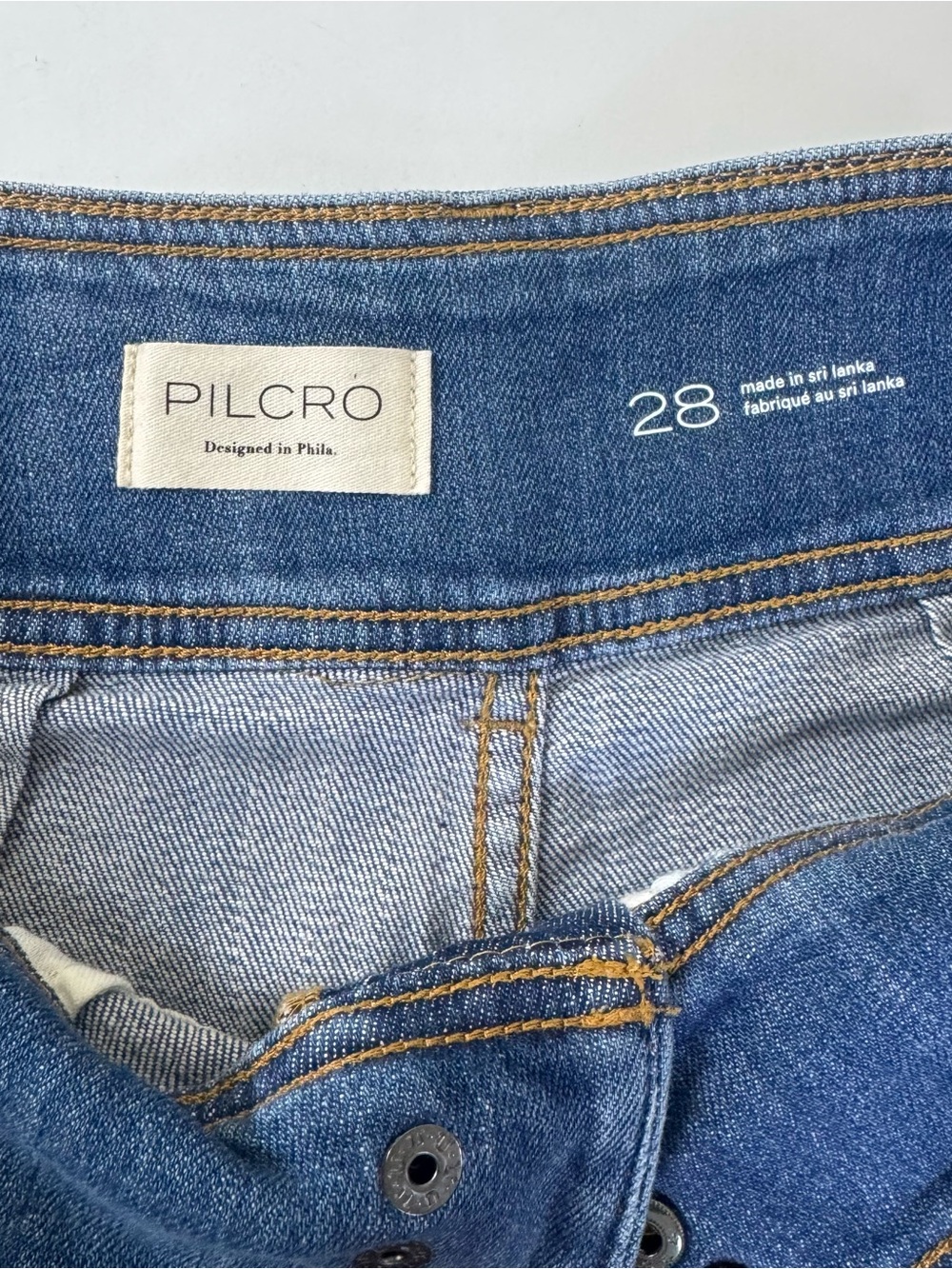 Anthropologie Pilcro Wide Leg Crop Trouser Jeans Women’s 28 - Picture 6 of 8